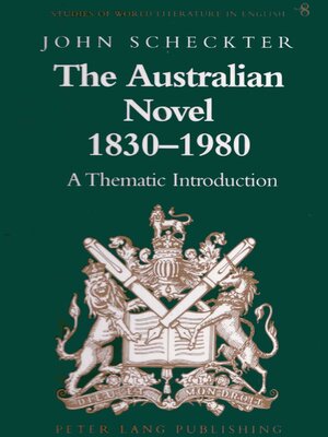 cover image of The Australian Novel 1830-1980